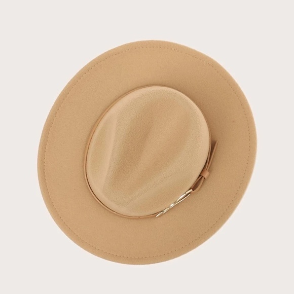 Trendy Belted Fedora Hat Classic Shabby Chic - Picture 3 of 3